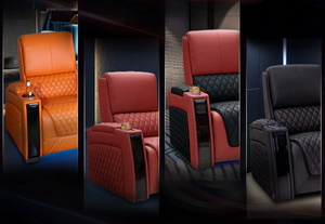 Dubai Theater Cinema Electric 2 Seat Lift Up Chair mobili reclinabili in pelle Home Theater Movie 3 posti divano reclinabile - Product Image 6