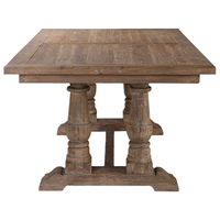 Table de salle à manger moderne en bois massif style ferme, mobilier d'hôtel haut de gamme pour mariages, banquets, événements et utilisation en extérieur/salon - Offre Spéciale