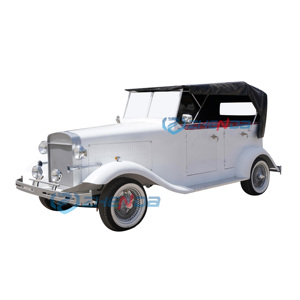 Voiture électrique classique 5 places au design moderne et créatif, couleur blanche, pour usage touristique et de divertissement, en promotion - Product Image 1