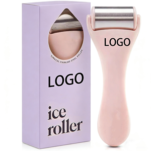 Rouleau de massage facial en acier inoxydable personnalisé avec logo pour rafraîchir la peau, réduire les gonflements, les maux de tête et soulager les irritations - Product Image 1