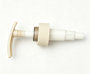 Bomba dispensadora de loción PP beige 33/410 con cierre de clip y tornillo para botella de champú, jabón de manos y cosméticos - Product Image 3