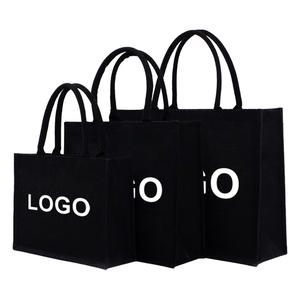 IDEA DE REGALO Bolsas de Mano Promocionales con Logotipo Personalizado para Mujer, Bolsas de Compras de Lujo Reutilizables de Lona de Algodón Impermeable con Logotipo - Product Image 1