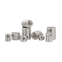 308 Type Stainless Steel Self Tapping Insert Nut Fully Threaded Polished 18mm Length 6mm Thickness