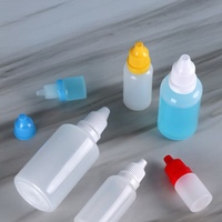 Flacons compte-gouttes en LDPE de 3 ml, 5 ml, 10 ml, 15 ml, 20 ml, 30 ml, 50 ml, 60 ml, 100 ml, 120 ml, flacons en plastique compressibles vides pour gouttes oculaires et huiles essentielles