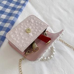 Новая детская маленькая сумочка-кроссбоди с жемчугом, в стиле принцессы Эльзы, стильная и милая, для девочек - Product Image 4