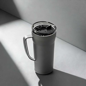 BPA Free 20oz/600ml Tumbler Powder Coated Vacuum <b>Double</b> Layer Stainless Steel Cup with Handle - Product Image 6