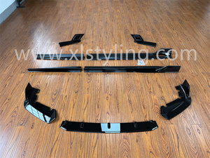 Voiture restyling pare-chocs avant lèvre séparateur jupe latérale arrière diffuseur noir chevalier warr-ior kit carrosserie Pour BMW <span class=keywords><strong>X5</strong></span> F95 X5M bodykit - Product Image 2