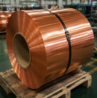 Bande de cuivre pur à température douce, bobine de cuivre, ruban de cuivre pour connexions électriques, composants industriels et traitement des métaux