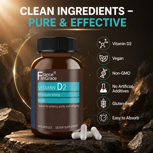 Suplemento de Vitamina D2 de Alta Potencia Shecome, Apoya la Salud Ósea e Inmunológica para Mujeres y Hombres, 60 Cápsulas de Vitamina D2 - Product Image 2