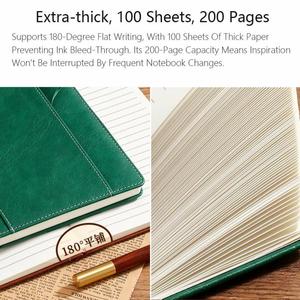 Office Notebook With Leather <b>A5</b> Sized Meeting <b>Notes</b> Customizable Business Advertising Journal Personalized Diary <b>Book</b> - Product Image 4