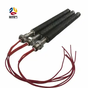 Tabung saluran udara listrik tubular heater dengan sirip