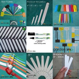 Étiquettes de plantes de jardin droites en plastique, étiquettes blanches, étiquettes de graines de jardin, marqueurs de plateau de Pot, serre avec <span class=keywords><strong>crayon</strong></span> 50 pièces - Product Image 4