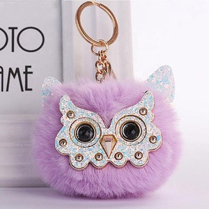 Porte-clés métallique personnalisé Rose or, en peluche, souris, mignon, accessoires, 5 pièces - Product Image 4