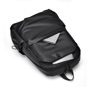 New Custom <strong>Large</strong> Capacity Double Pull Durable <strong>Backpack</strong> Waterproof Business Trip Commuting <strong>Black</strong> <strong>Backpack</strong> - Product Image 5