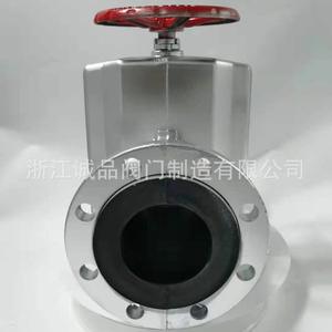 Vanne à pince GJ41X-6L résistante à l'usure, résistante aux acides et aux alcalis, 10L/16L, en alliage d'aluminium, bride en divers matériaux, structure d'arrêt - Product Image 2