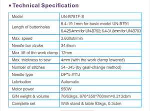 Máquina de coser industrial de alta calidad para hacer ojales rectos <span class=keywords><strong>Kaj</strong></span> - Product Image 2