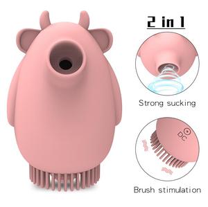 Vibrateur à succion rechargeable pour clitoris, brosse à succion pour clitoris et mamelons, jouet sexuel vibrant pour lécher oralement, pour femmes adultes - Product Image 1