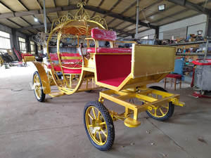 Chariot de Mariage de Luxe Princesse Cendrillon Électrique en Acier, Transport Spécial en Forme de Citrouille - Product Image 4