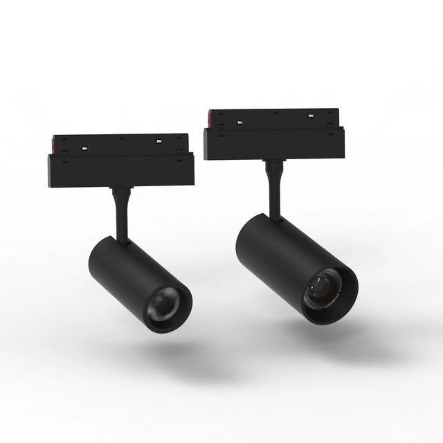 Nordic High Quality Aluminum Magnetic Track Light 9W 12W 48V Embedded Concentrator Magnetic Track Light