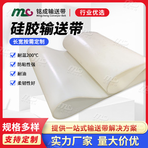 Bande transporteuse en silicone blanc Mc, résistante à la chaleur et à l'huile, pour machine Corona électrique - Product Image 3