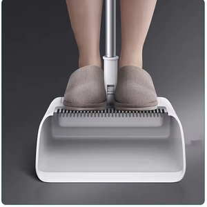 Eco Friendly <strong>Boom</strong> and Dustpan Set for Home Household Floor Cleaning Upright Stand up Sweeper Broom Windproof Teeth Design - Product Image 5