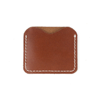 Porte-monnaie antivol en cuir véritable personnalisé, mini cadeau pour lui