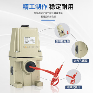 Válvulas Solenoides de Acción Directa de Tres Vías VS3135-024 VS3135-023 VS3135-025 VS3135-034 Control de Alta Temperatura para Agua, Gas y Aceite - Product Image 1