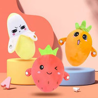 Jouets en peluche électroniques interactifs créatifs avec capteur de mouvement, jouets musicaux en forme de fraise, poupée musicale pour la relation parent-enfant, jouets tendance