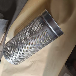 Panier filtrant perforé cylindrique en acier inoxydable 304, insert de panier filtrant pour la filtration des canalisations et le traitement des eaux usées - Product Image 4