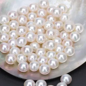 Wuzhou卸売ルース天然淡水真珠高品質グレードバルク養殖丸型真珠低価格販売