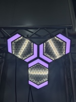Luz LED RGB de Matriz para Interiores - 150W, Blanco Cálido, Píxel Auxiliar de Aleación de Aluminio, Regulable DMX512, Control de Segmentos de 8 Vías, Iluminación de Escenario