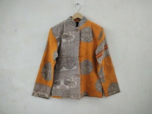 Nouvelle Collection fait à la main été Kantha veste solide conception Simple manteau court multicolore décontracté vêtements pour femmes pour l'hiver - Product Image 3