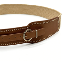 Ceinture élastique tressée confortable pour femmes, nouveau style, vente en gros, idéale pour robes et jeans