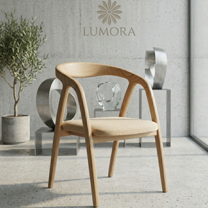 Fauteuil de salle à manger moderne en bois Lamon avec dossier ergonomique, stable et durable pour la maison, le bureau et l'appartement - Product Image 4