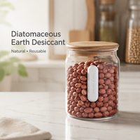 Bloc déshydratant en terre de diatomée de qualité alimentaire, bloc déshumidifiant non toxique pour la cuisine et les contenants alimentaires