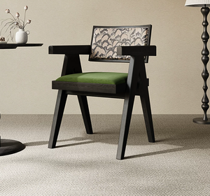 <span class=keywords><strong>Fauteuil</strong></span> contemporain en bois de frêne massif de style Chandigarh pour salon et chambre, durable, <span class=keywords><strong>avec</strong></span> construction à mortaise et tenon - Product Image 1