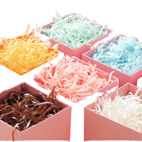 Matériau de remplissage en papier coloré, étoiles éclatées, pour boîte cadeau du Nouvel An, décoration, emballage, déchets de papier
