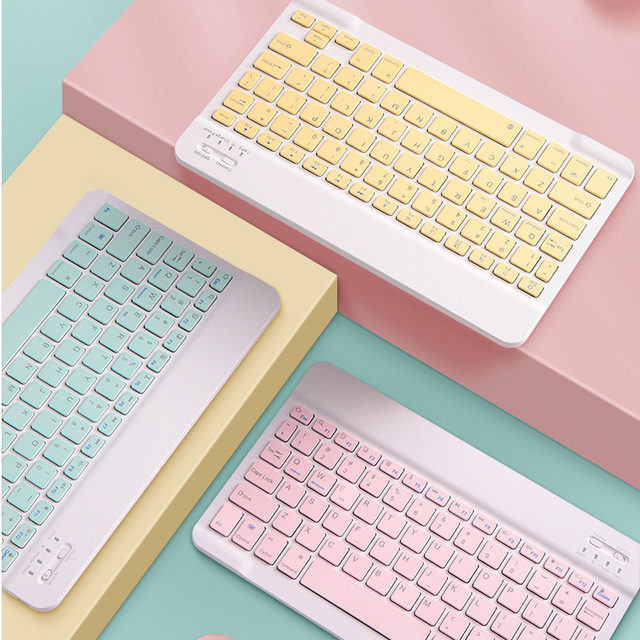 Hot Sale Slim Portable Wireless BT Mini Tablet Keyboard Mini Bt Wireless Keyboard for Mobiles