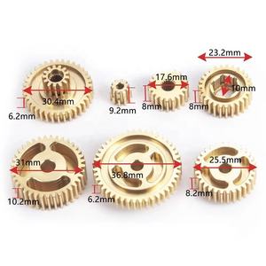 Set de Engranajes Metálicos de 7 Piezas para Auto <span class=keywords><strong>RC</strong></span> <span class=keywords><strong>Tamiya</strong></span> 1/14, Motor de Latón para Camión Remolque de Arrastre, <span class=keywords><strong>Accesorios</strong></span> y Piezas de Mejora - Product Image 3