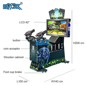 <span class=keywords><strong>Prix</strong></span> usine monnayeur 2 joueurs 42 pouces vidéo Arcade Machine extraterrestres tir Extermination jeu - Product Image 6