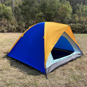 Tienda de campaña al aire libre para 3-4 personas para la temporada de verano familiar Estructura de un dormitorio esencial para la exploración salvaje - Product Image 1