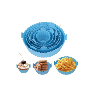 6 Pcs Reusable Eco-Friendly Square Silicone Air Fryer Liners <b>Set</b> - Product Image 1