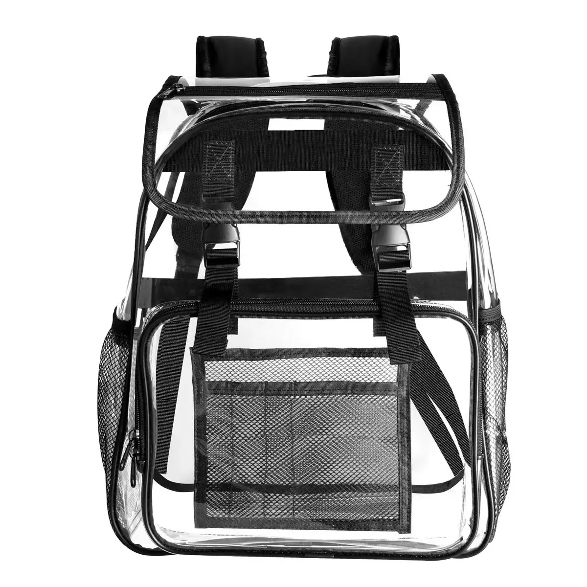 Custom High Quality Sports Stadium Transparent PVC Backpack Wholesale Waterproof Durable Clear PVC Backpack