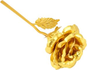 Décoration d'intérieur 2026 : Fleur Artificielle Rose Unique Dorée – Rose Or - Product Image 5