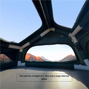 Tente de toit pour <span class=keywords><strong>camping</strong></span>-car, portable, en aluminium, pour véhicule terrestre, quatre saisons, Oxford, ouverture automatique rapide pour l'extérieur - Product Image 2