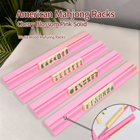 Ensemble de règles de mahjong en bois massif de qualité professionnelle, magnétiques et polies à la main, haute performance, pour le mahjong américain et les jeux de haut niveau