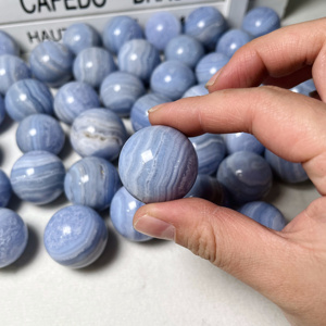 Esferas de Ágata Azul <span class=keywords><strong>en</strong></span> <span class=keywords><strong>Bruto</strong></span>, Piedras Naturales, 1 kg, Bola de Cristal para Decoración Única y <span class=keywords><strong>Propiedades</strong></span> Curativas - Product Image 2