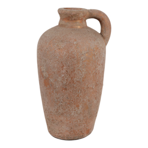 Vaso in terracotta con manico curvo per decorazioni per la casa, pezzo d'arredo moderno - Product Image 5