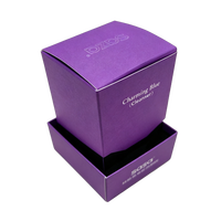 Boîte cadeau pliable personnalisée avec logo imprimé, impression quadricolore, revêtement UV, boîte en carton, boîte en papier, cadeau fleur éternelle