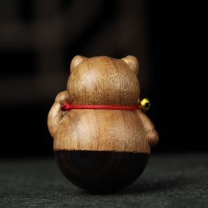 Nanmu ผ้าไหม<span class=keywords><strong>สี</strong></span>ทองลายระฆังแมวการ์ตูนยอดนิยมสมัยใหม่จุดชมวิวเพื่อความสนุกสนานบนโต๊ะ - Product Image 4